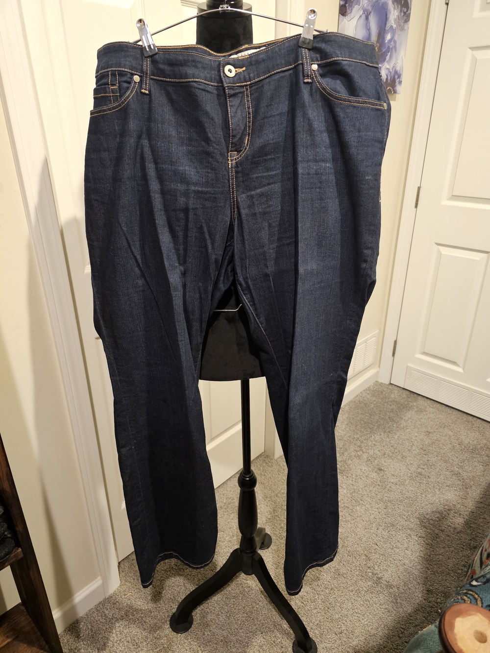 torrid Dark Blue Straight Leg Jeans